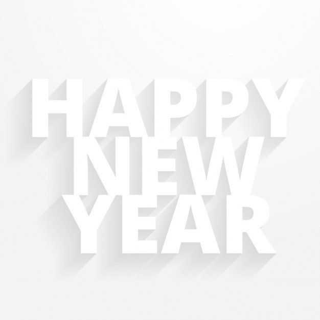 feliz año nuevo minimal y limpio