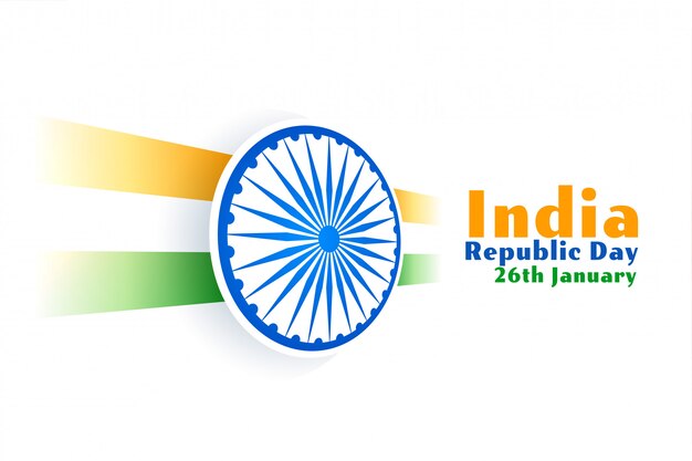 Feliz bandera del día de la república india