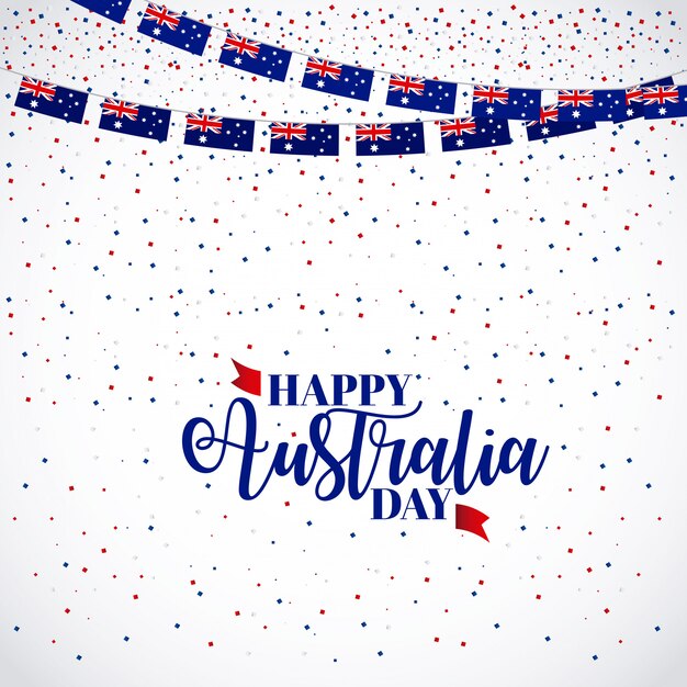 Feliz celebración del día de australia