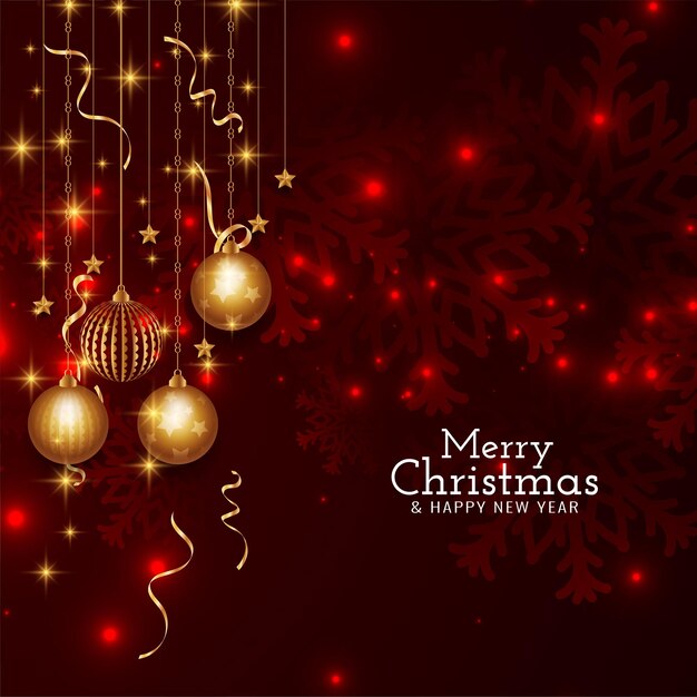 Feliz celebración del festival de Navidad saludo fondo