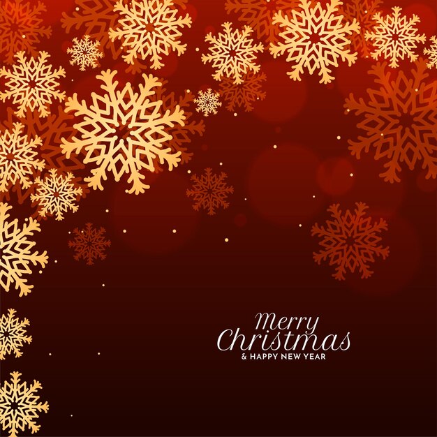 Feliz celebración del festival de Navidad vector de diseño de fondo rojo