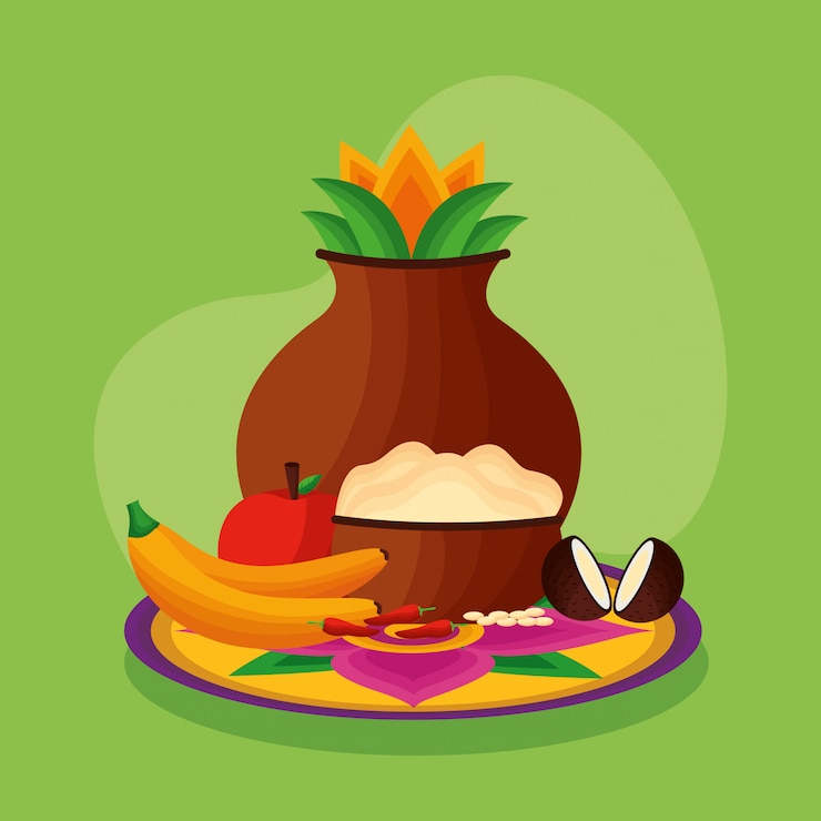 Vector gratuito feliz celebración del festival onam