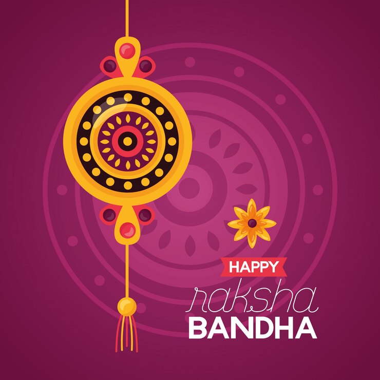 Vector gratuito feliz celebración de raksha bandhan