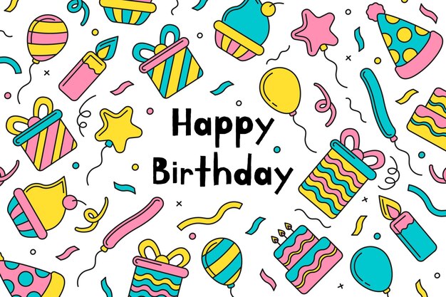 Feliz cumpleaños de fondo