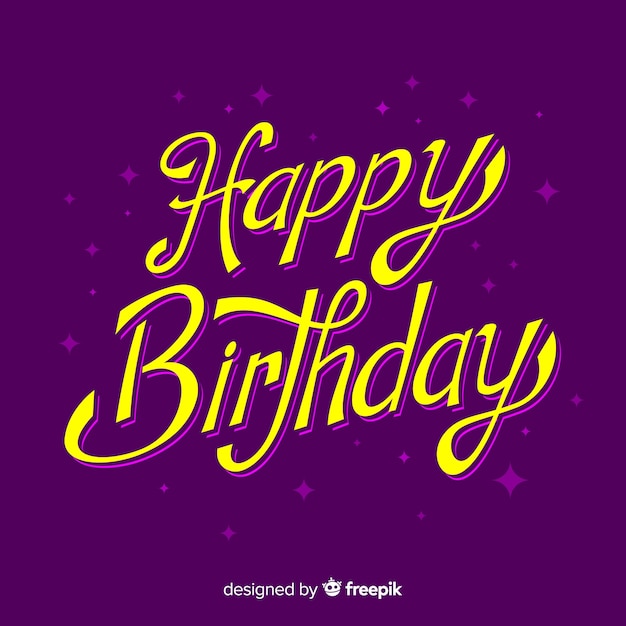 Feliz cumpleaños letras coloridas