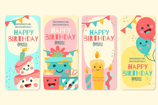 Feliz cumpleaños publicación en redes sociales