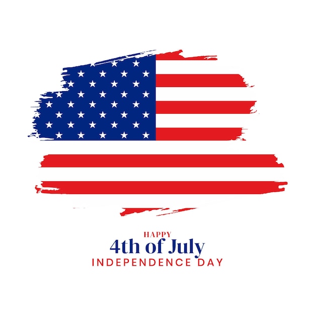 Feliz día de la independencia 4 de julio fondo americano