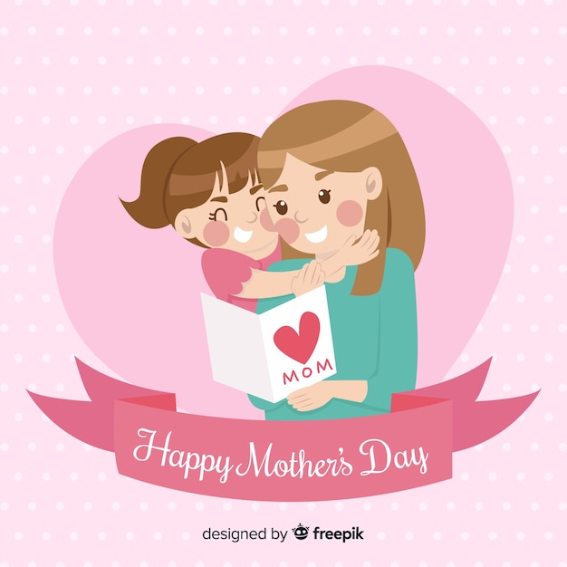 Vector gratuito feliz día de la madre