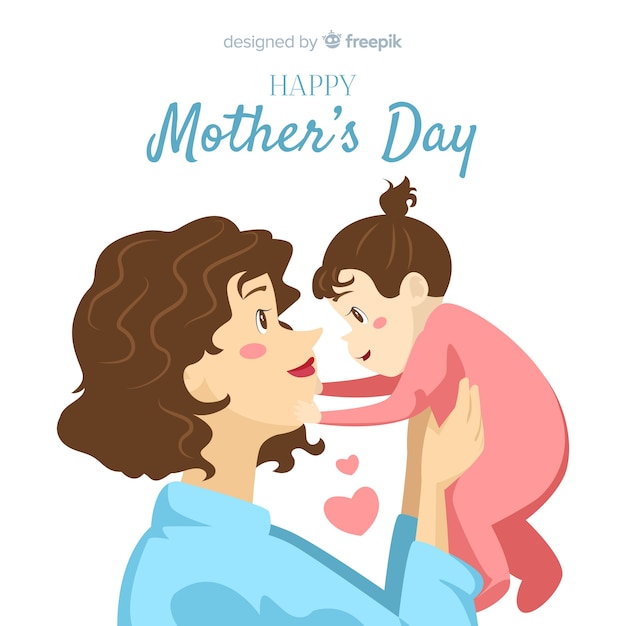 Vector gratuito feliz día de la madre