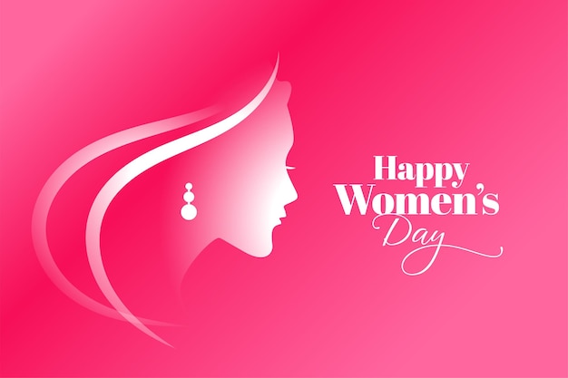 Feliz día de la mujer fondo rosa para tus publicaciones en redes sociales