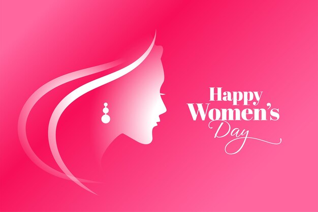 Feliz día de la mujer fondo rosa para tus publicaciones en redes sociales