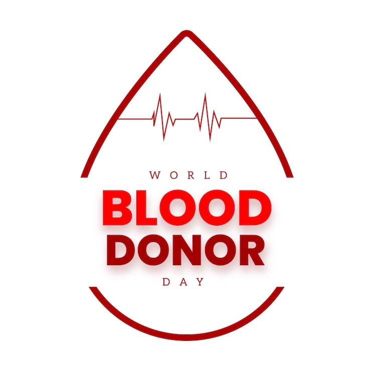 Vector gratuito feliz día mundial del donante de sangre fondo rojo blanco banner de diseño de redes sociales vector gratis