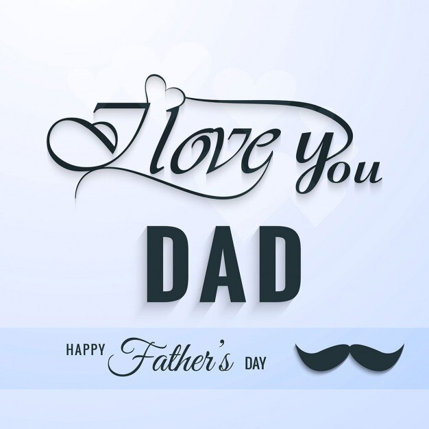 Vector gratuito feliz día del padre de fondo