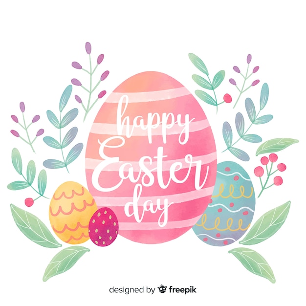 Vector gratuito feliz día de pascua