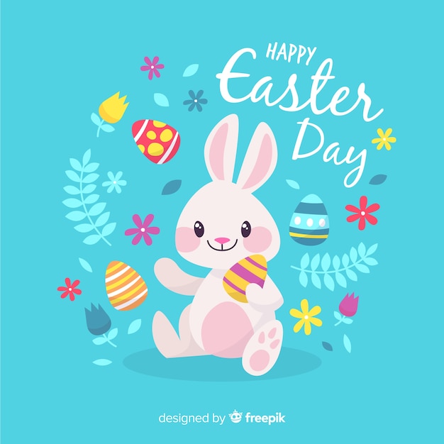 Vector gratuito feliz día de pascua