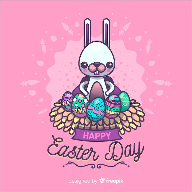 Vector gratuito feliz día de pascua