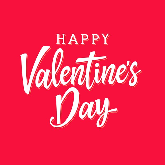 Feliz día de San Valentín concepto de letras