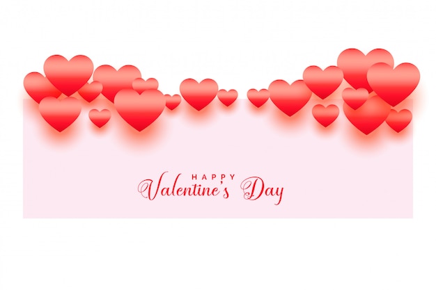 Feliz día de San Valentín corazones brillantes antecedentes