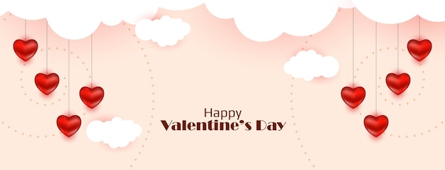 Vector gratuito feliz día de san valentín diseño de texto diseño de banner de amor decorativo