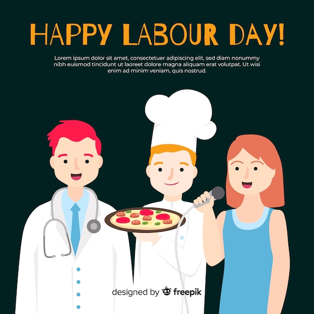 Vector gratuito feliz día del trabajo