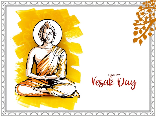 Vector gratuito feliz día de vesak o buda purnima la celebración del festival hindú de fondo