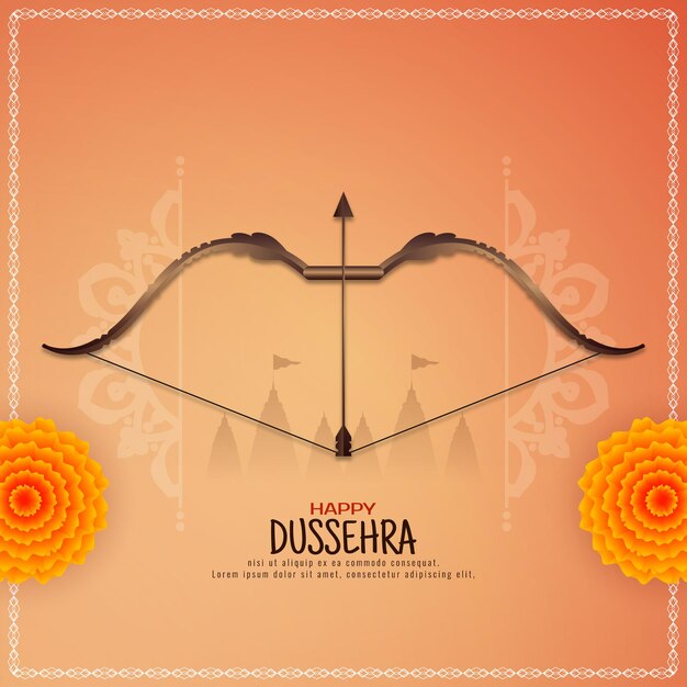 Feliz Dussehra el fondo del festival tradicional indio