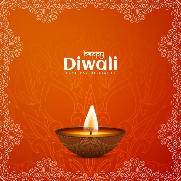 Feliz festival de diwali ilustración