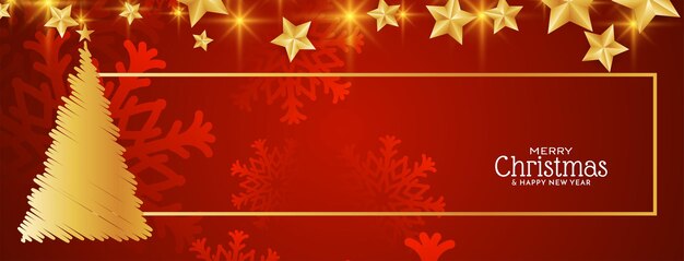Feliz festival de Navidad saludo elegante diseño de banner