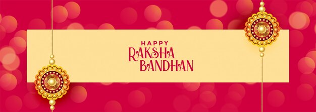 Feliz festival de raksha bandhan banner