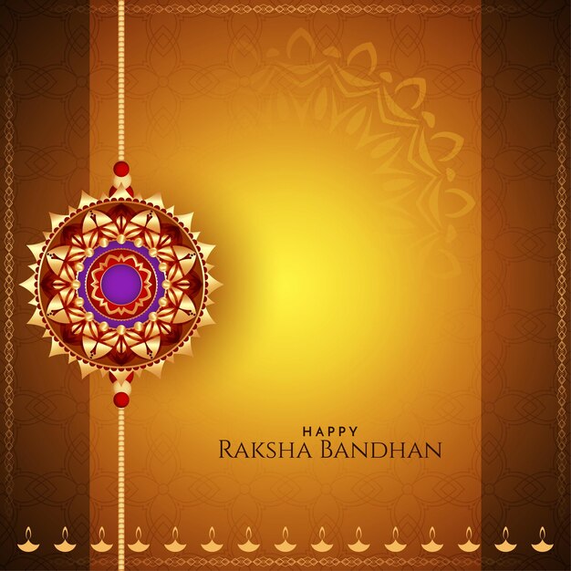 Feliz festival de Raksha Bandhan saludando hermoso fondo