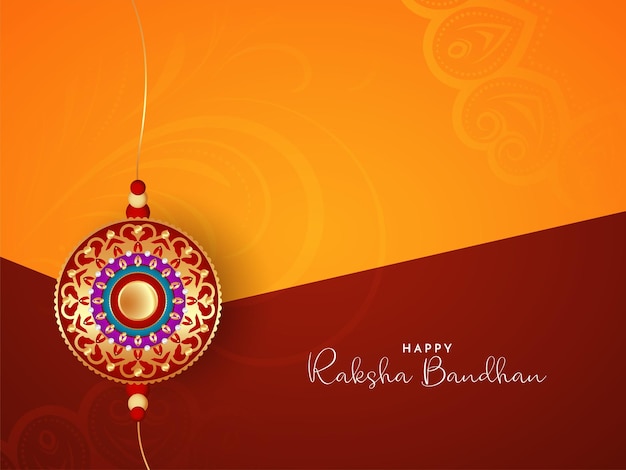 Feliz festival religioso Raksha Bandhan hermoso fondo