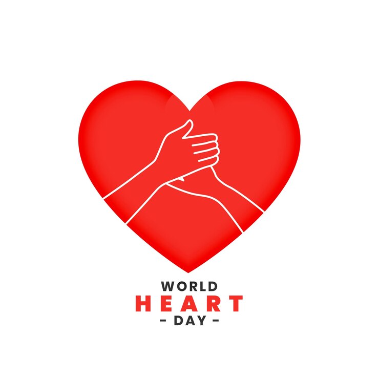 Vector gratuito feliz fondo del día mundial del corazón para atención médica y vector de curación