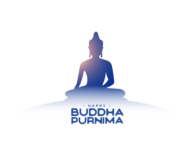 Feliz fondo de evento de buda purnima celebrar el cumpleaños de dioses