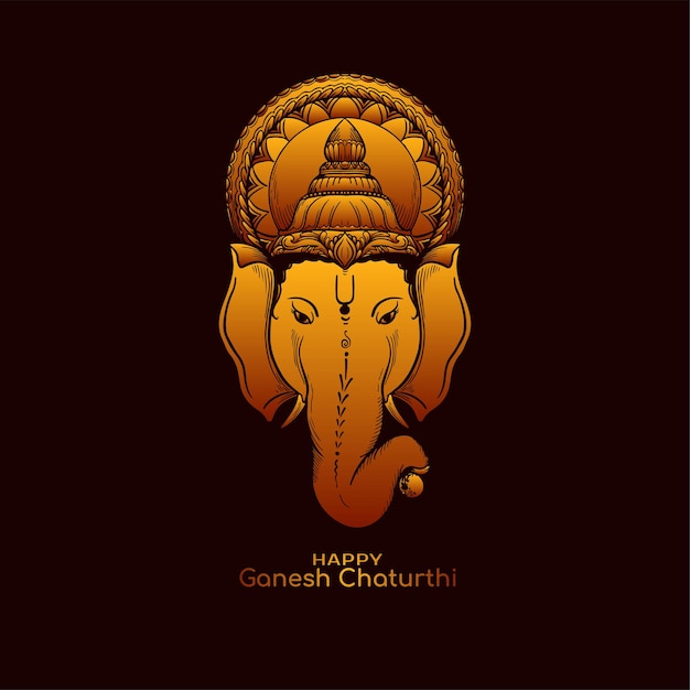 Feliz Ganesh Chaturthi el festival religioso indio el fondo hermoso