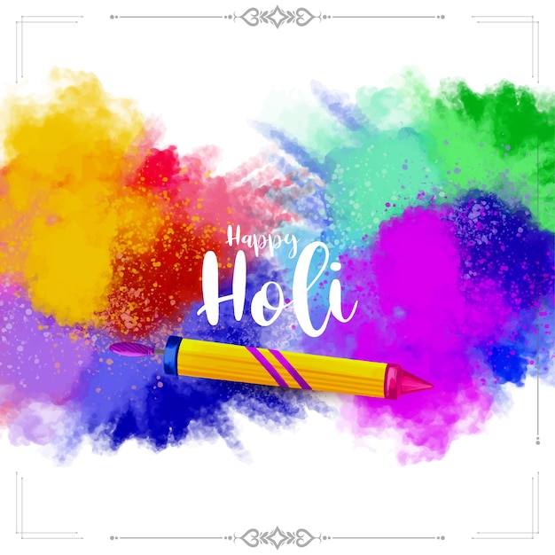 Feliz holi cultural el festival indio de fondo colorido