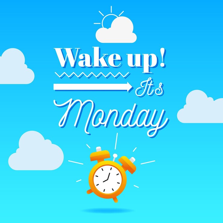 Vector gratuito feliz lunes - antecedentes