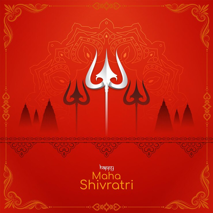 Vector gratuito feliz maha shivratri festival religioso diseño de fondo vector