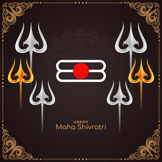 Feliz maha shivratri hindú tradicional festival de fondo