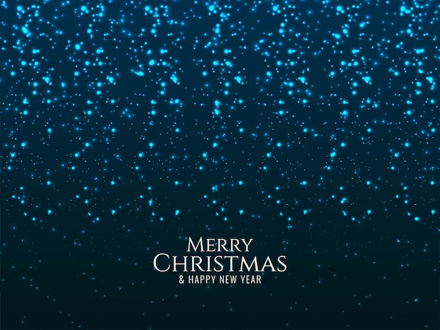 Feliz Navidad brillante fondo de brillos azules
