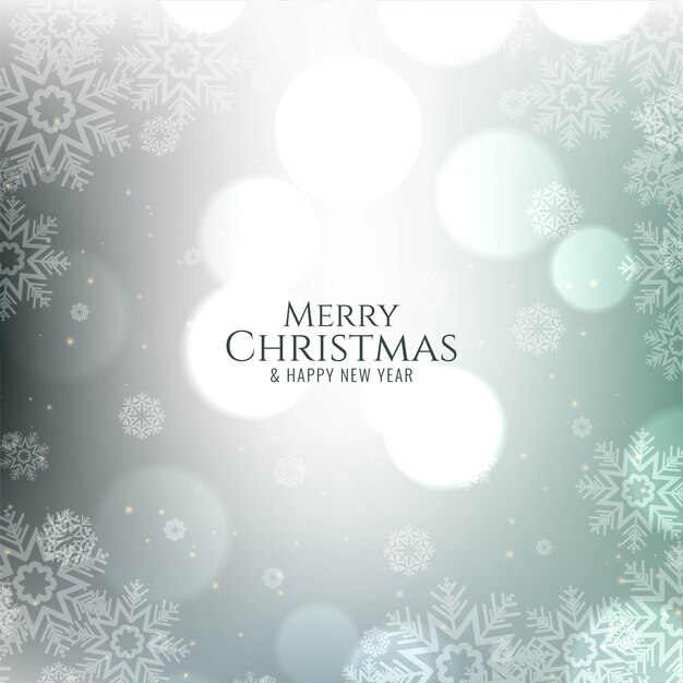 Feliz Navidad decorativa festiva bokeh tarjeta