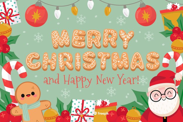 feliz navidad feliz año nuevo fondo