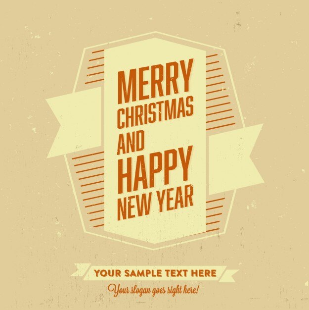 feliz navidad y feliz año nuevo template