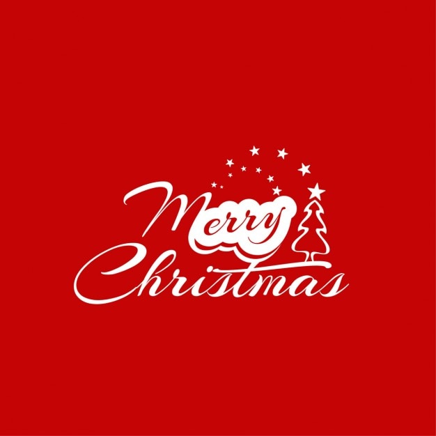 Feliz Navidad con fondo rojo