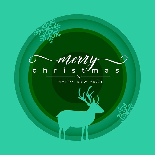 Feliz Navidad, fondo de la temporada festiva con diseño de renos