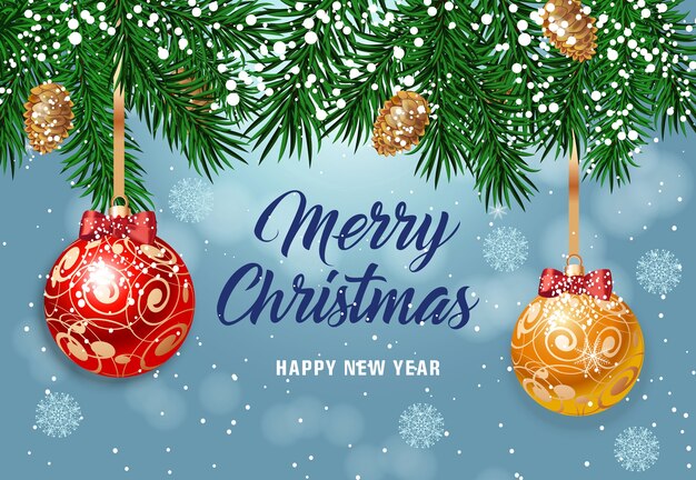 Feliz Navidad letras con adornos