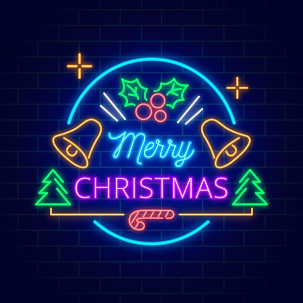Feliz navidad neón