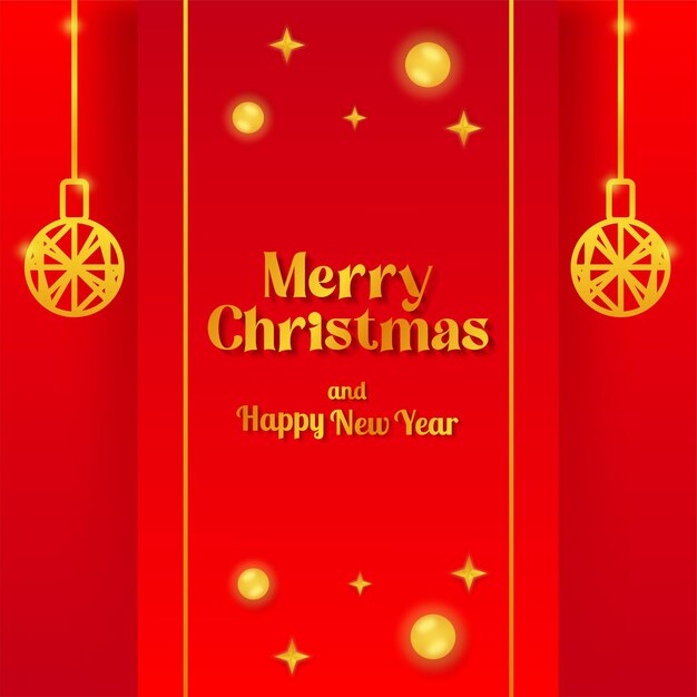 Feliz navidad plantilla cinta roja