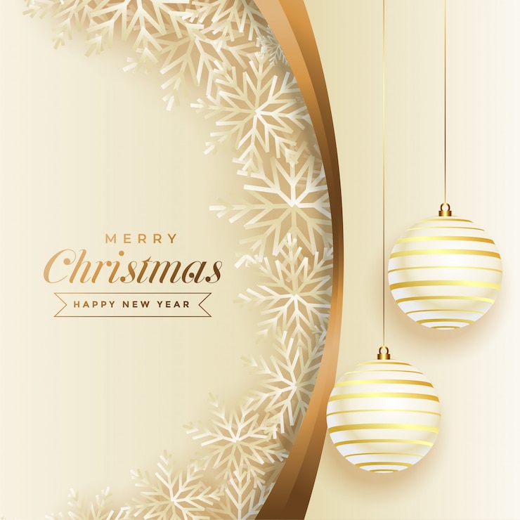 Vector gratuito feliz navidad y próspero año nuevo