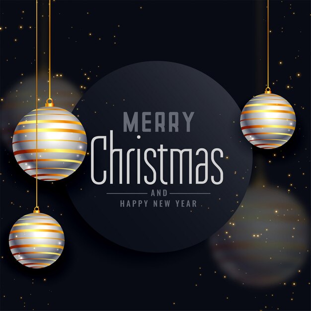 Feliz navidad saludo hermoso festival
