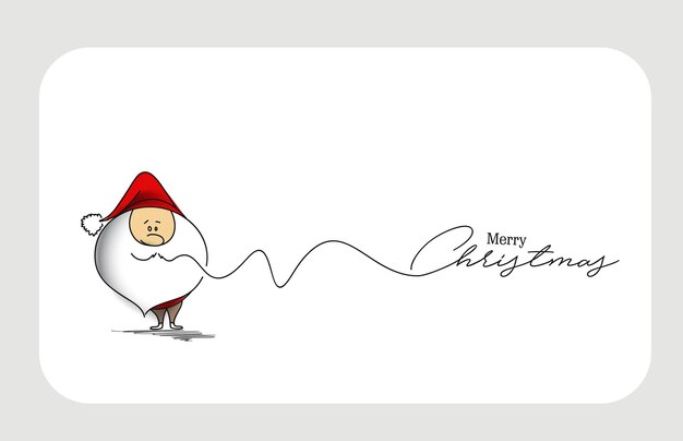 ¡Feliz Navidad! Santa claus, ilustración vectorial
